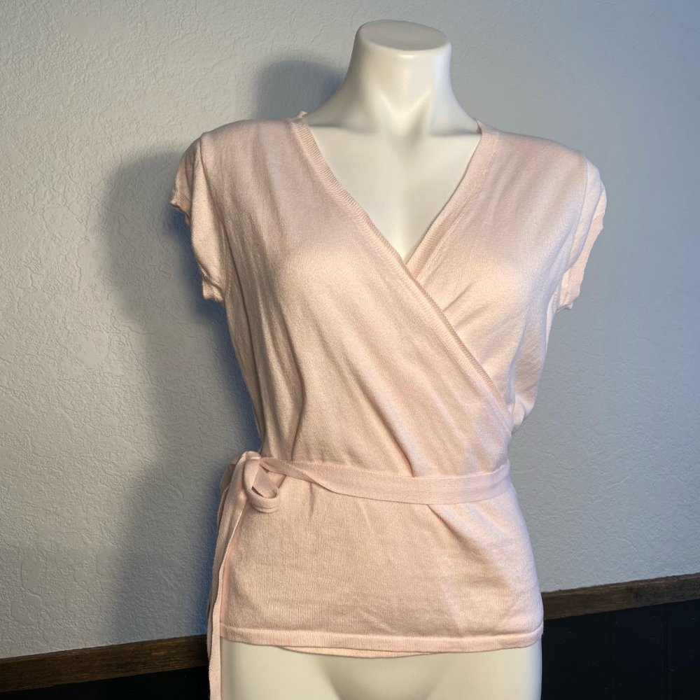 J.Crew Factory Light Pink Short Sleeve Top